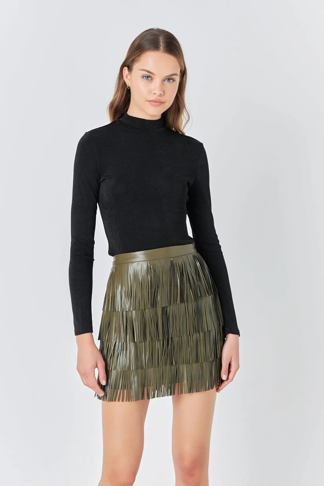 endless_rose__sheen_stret_3.webp ENDLESS ROSE Tops*- Sheen Stretch Long Sleeve Top