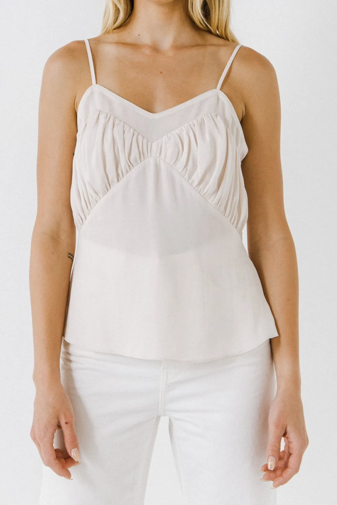 endless_rose__sheer_inser_0.webp ENDLESS ROSE Tops*- Sheer Insertion Cami Top CREAM