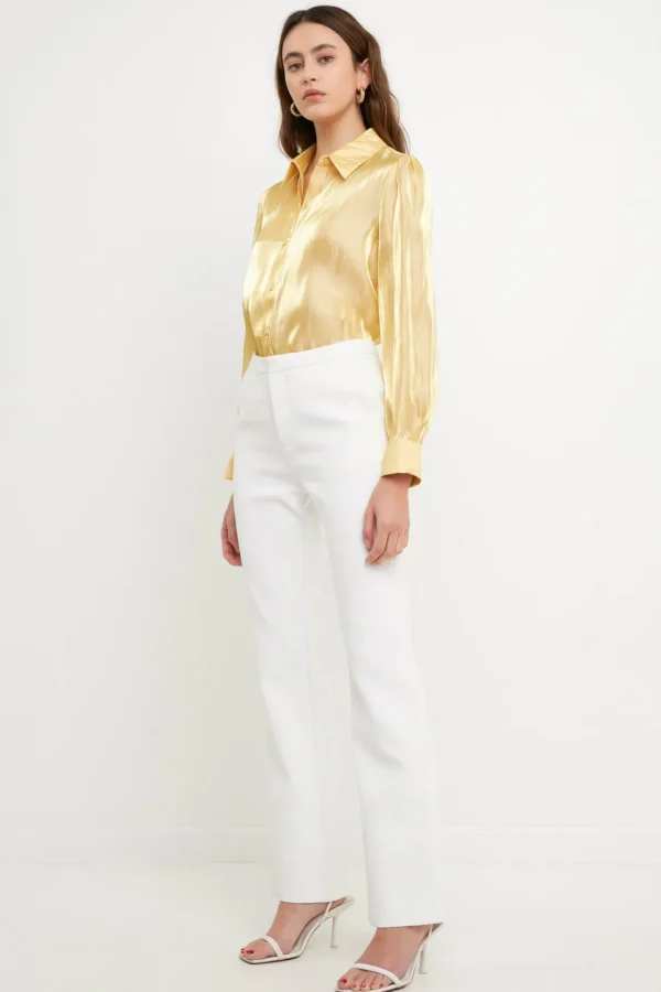 ENDLESS ROSE Shirts & Blouses | Tops*- Shiny Dress Shirt