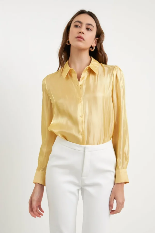 ENDLESS ROSE Shirts & Blouses | Tops*- Shiny Dress Shirt