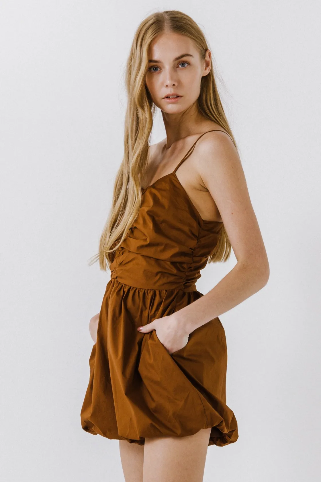 endless_rose__shirred_blo_1.webp ENDLESS ROSE Tops*- Shirred Blouson Romper