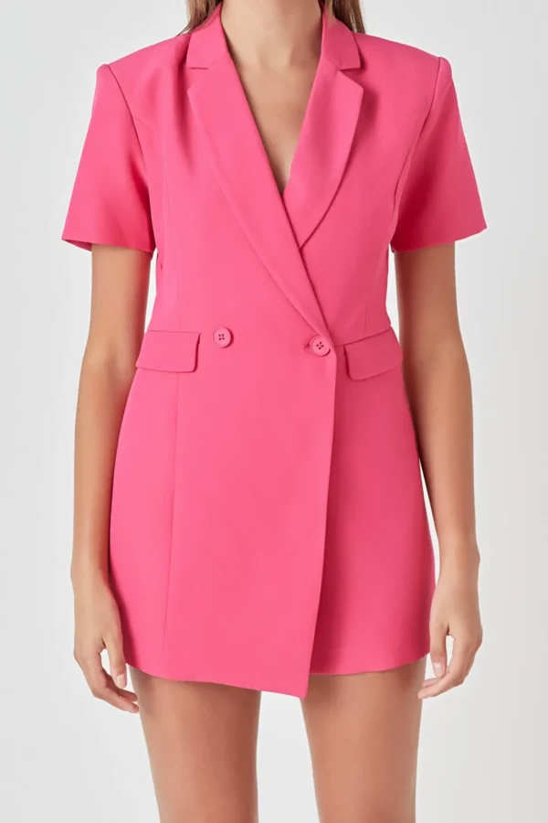 ENDLESS ROSE Blazers | Tops*- Short Sleeve Blazer Romper