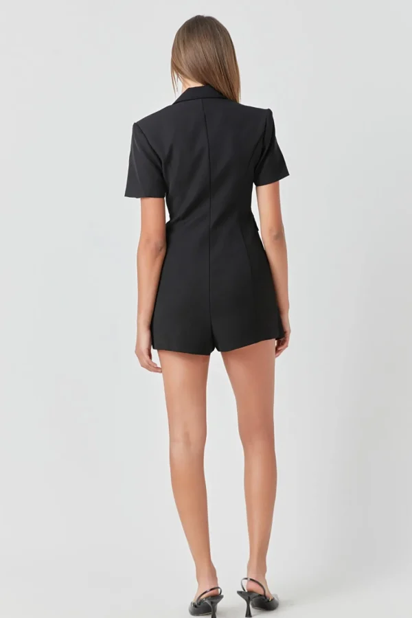ENDLESS ROSE Blazers | Tops*- Short Sleeve Blazer Romper