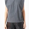 ENDLESS ROSE Tops*- Shoulder Pad Shirt