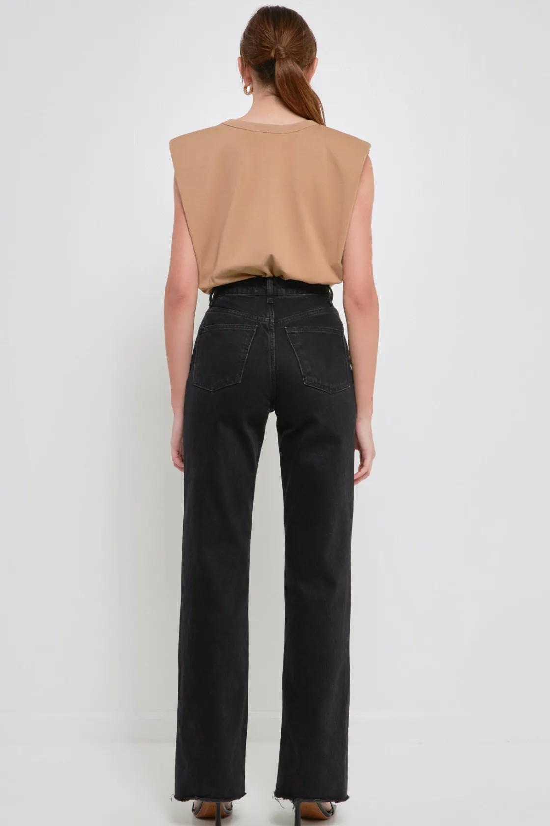 endless_rose__shoulder_pa_12.webp ENDLESS ROSE Tops*- Shoulder Pad Shirt