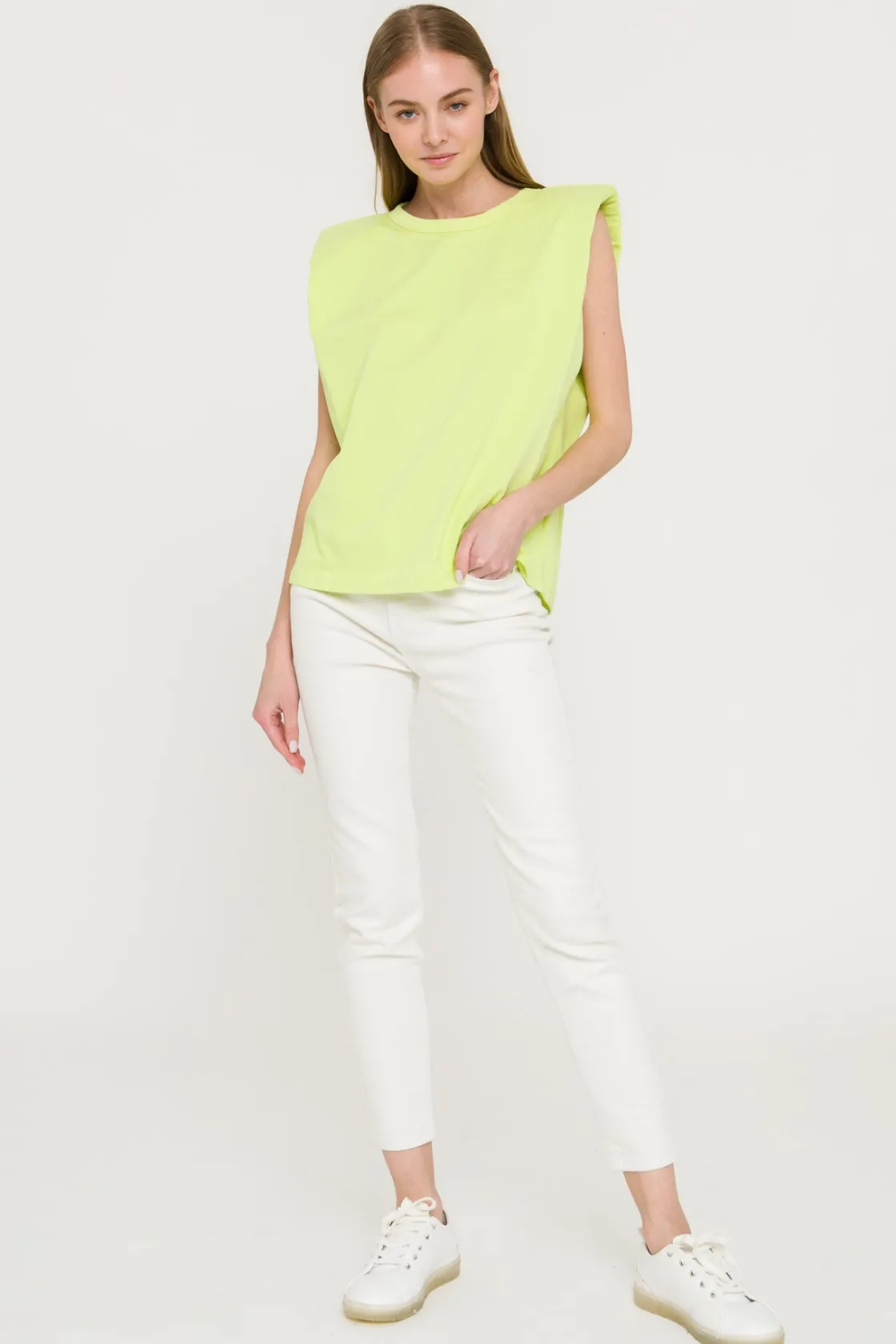 endless_rose__shoulder_pa_19.webp ENDLESS ROSE Tops*- Shoulder Pad Shirt