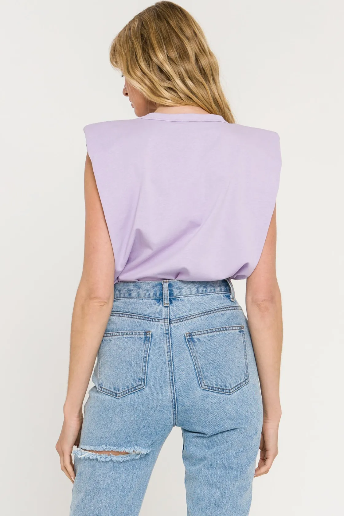 endless_rose__shoulder_pa_27.webp ENDLESS ROSE Tops*- Shoulder Pad Shirt