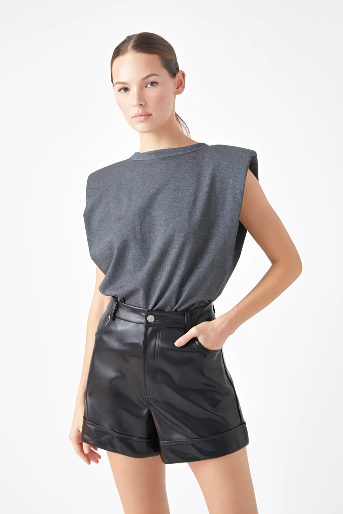 endless_rose__shoulder_pa_3-1.webp ENDLESS ROSE Tops*- Shoulder Pad Shirt