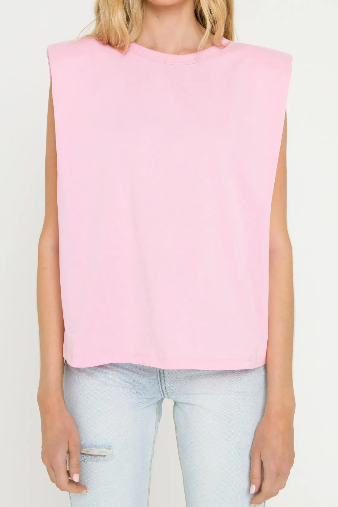endless_rose__shoulder_pa_30.webp ENDLESS ROSE Tops*- Shoulder Pad Shirt
