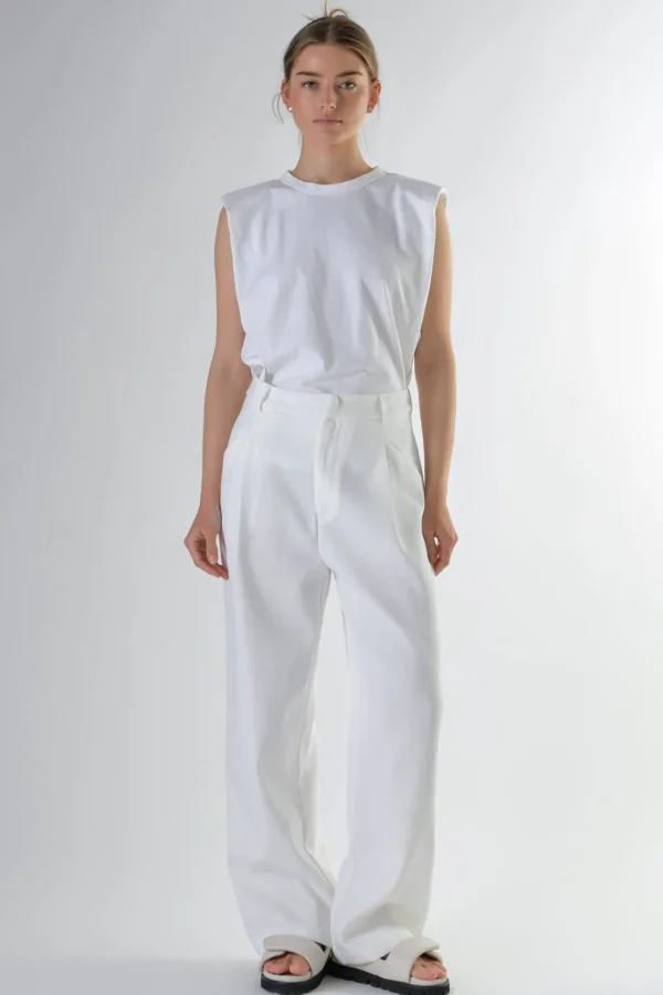ENDLESS ROSE Tops*- Shoulder Pad Shirt