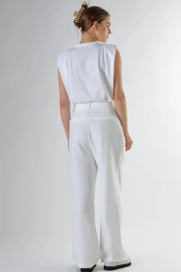 ENDLESS ROSE Tops*- Shoulder Pad Shirt