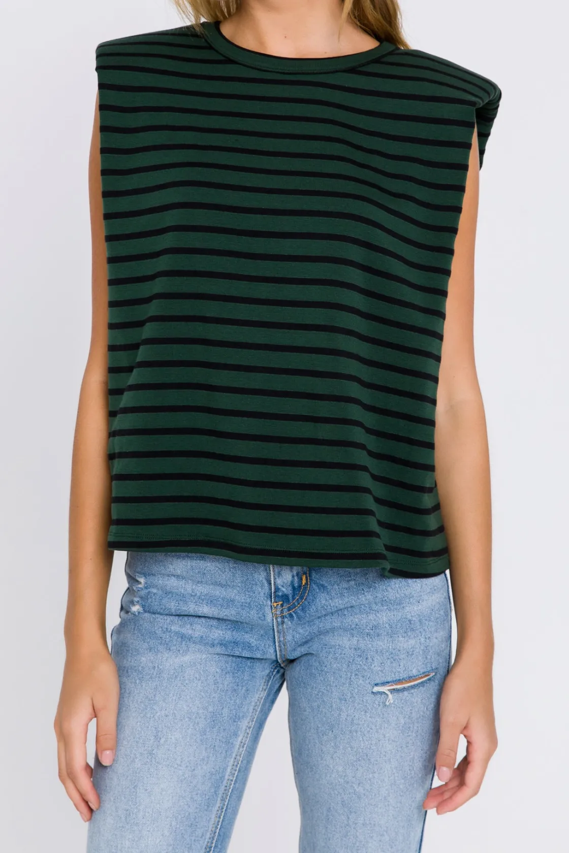 endless_rose__shoulder_pa_40.webp ENDLESS ROSE Tops*- Shoulder Pad Shirt