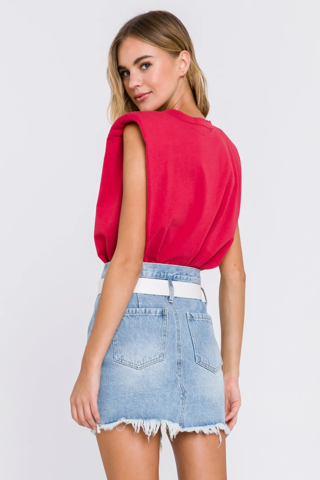 endless_rose__shoulder_pa_47.webp ENDLESS ROSE Tops*- Shoulder Pad Shirt