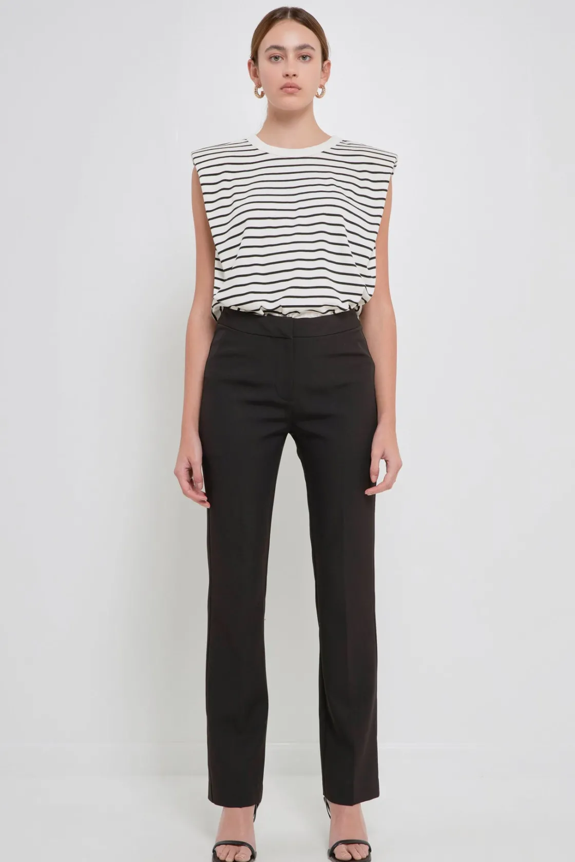 endless_rose__shoulder_pa_49.webp ENDLESS ROSE Tops*- Shoulder Pad Shirt