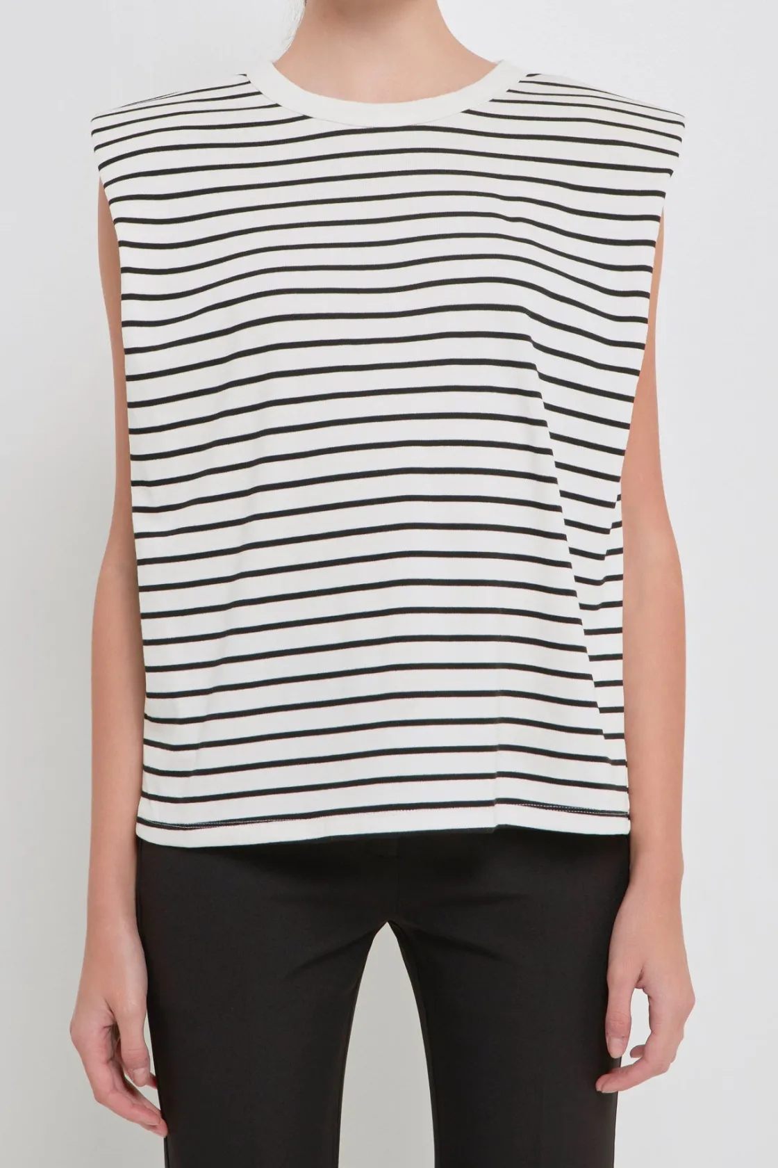 endless_rose__shoulder_pa_50.webp ENDLESS ROSE Tops*- Shoulder Pad Shirt