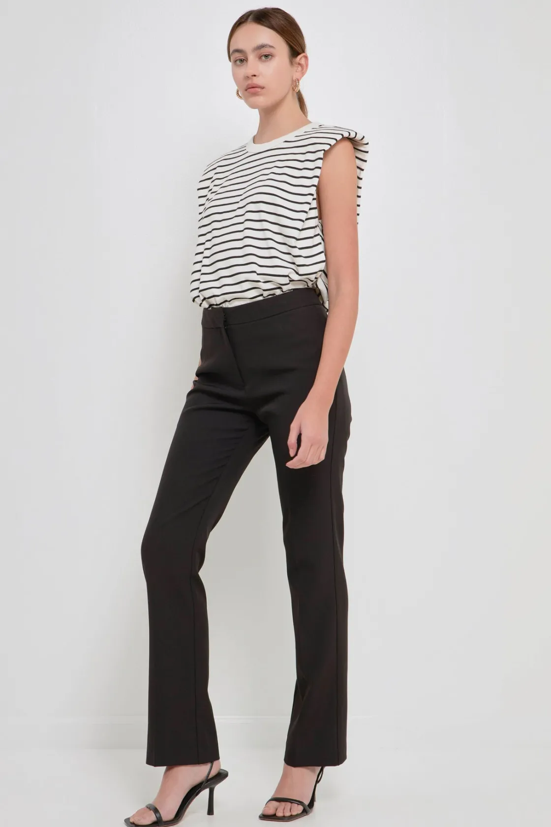 endless_rose__shoulder_pa_51.webp ENDLESS ROSE Tops*- Shoulder Pad Shirt