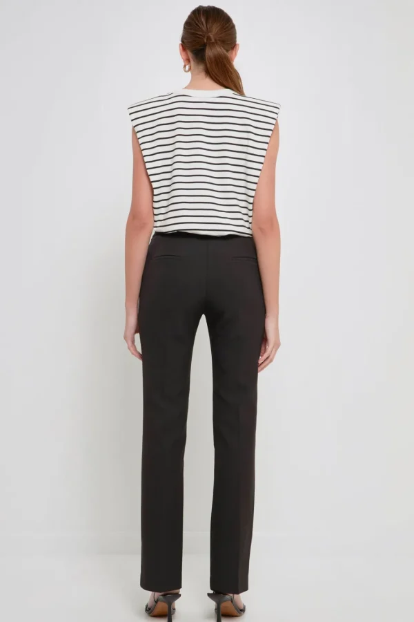 ENDLESS ROSE Tops*- Shoulder Pad Shirt