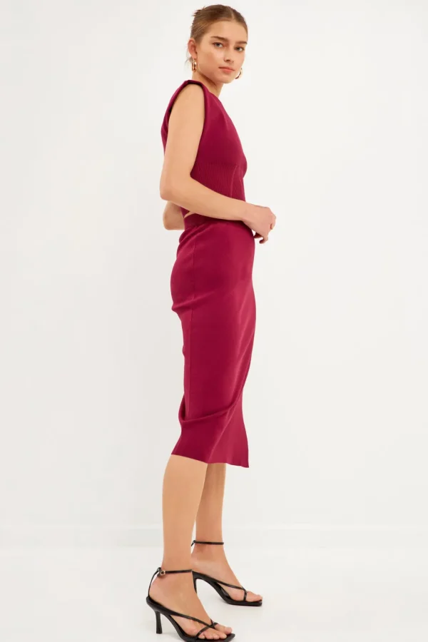 ENDLESS ROSE Sweaters & Knits | Skirts*- Side Slit Detailed Knit Midi Skirt