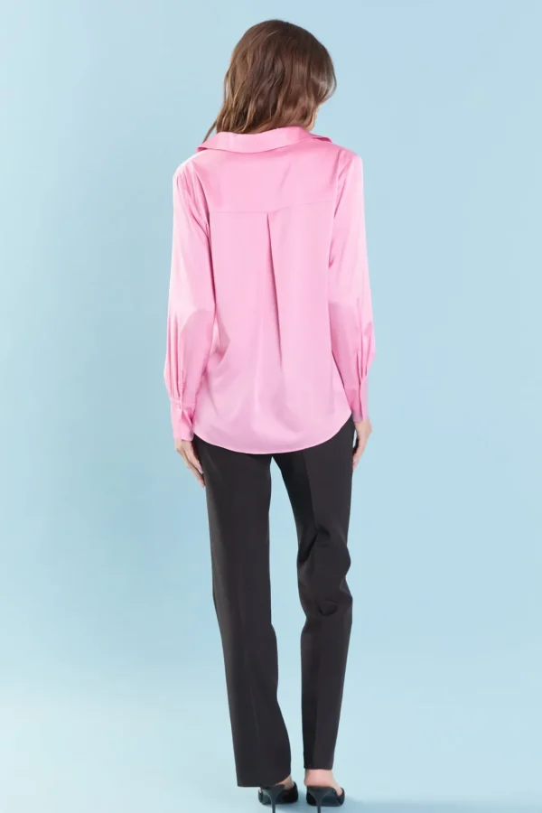 ENDLESS ROSE Shirts & Blouses | Tops*- Silky Button up Top
