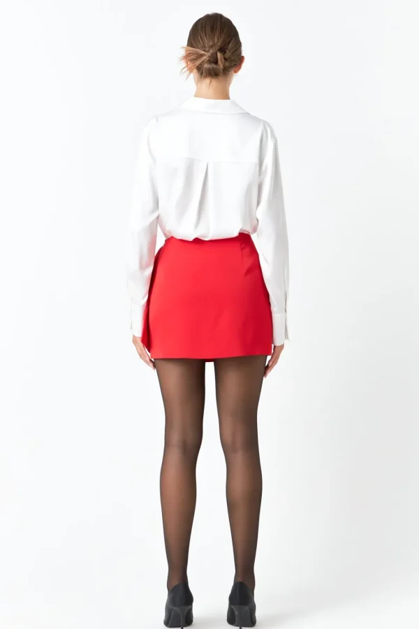 ENDLESS ROSE Shirts & Blouses | Tops*- Silky Button up Top