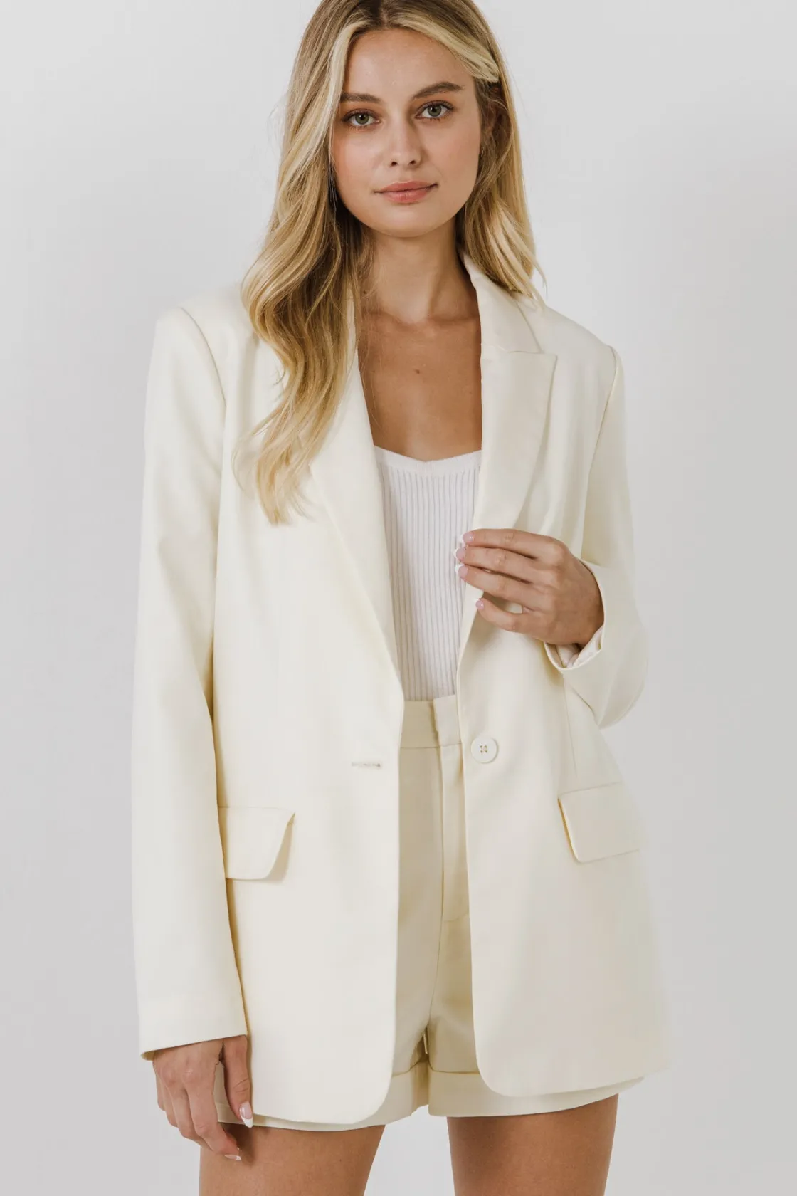 endless_rose__single_brea_13.webp ENDLESS ROSE Blazers | Tops*- Single Breasted Blazer