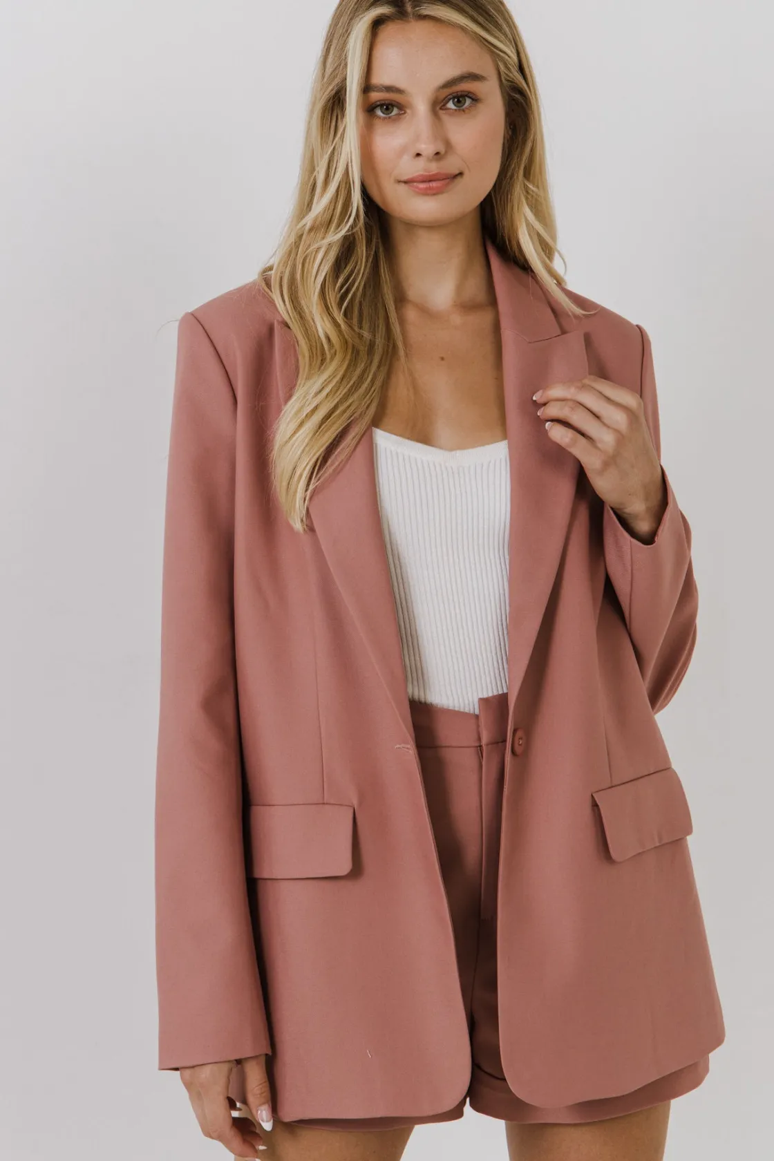 endless_rose__single_brea_18.webp ENDLESS ROSE Blazers | Tops*- Single Breasted Blazer