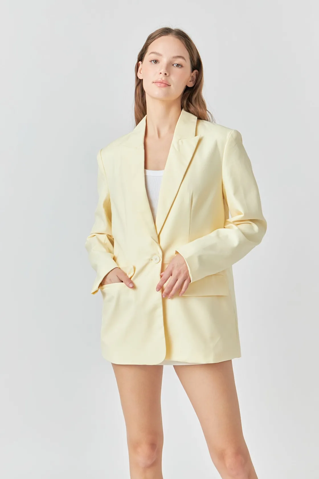 endless_rose__single_brea_8.webp ENDLESS ROSE Blazers | Tops*- Single Breasted Blazer