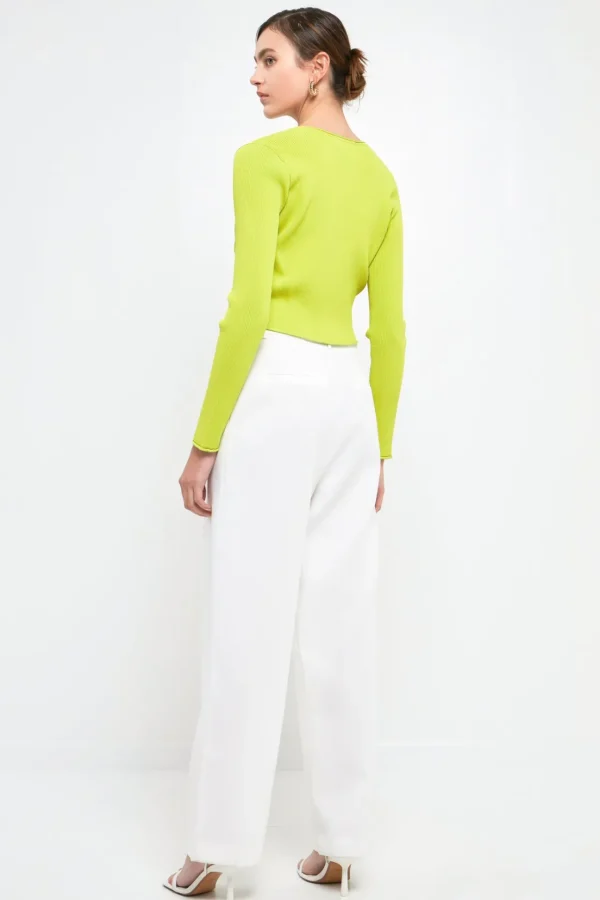 ENDLESS ROSE Sweaters & Knits*- Single Button Fine Rib Cardigan