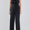ENDLESS ROSE Tops | One Pieces*- Sleeveless Ruffle Jumpsuit BLACK