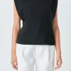 ENDLESS ROSE Tops*- Sleeveless Pleated Top