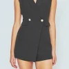 ENDLESS ROSE Blazers*- Sleeveless Blazer Romper
