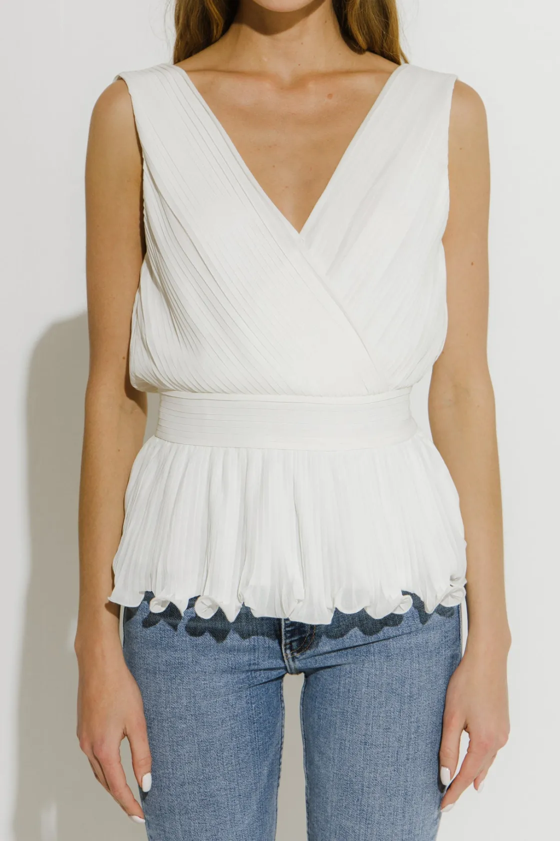 endless_rose__sleeveless__5.webp ENDLESS ROSE Tops*- Sleeveless Woven Blouse
