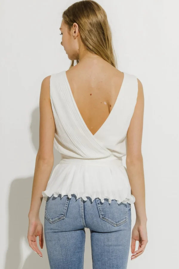 ENDLESS ROSE Tops*- Sleeveless Woven Blouse