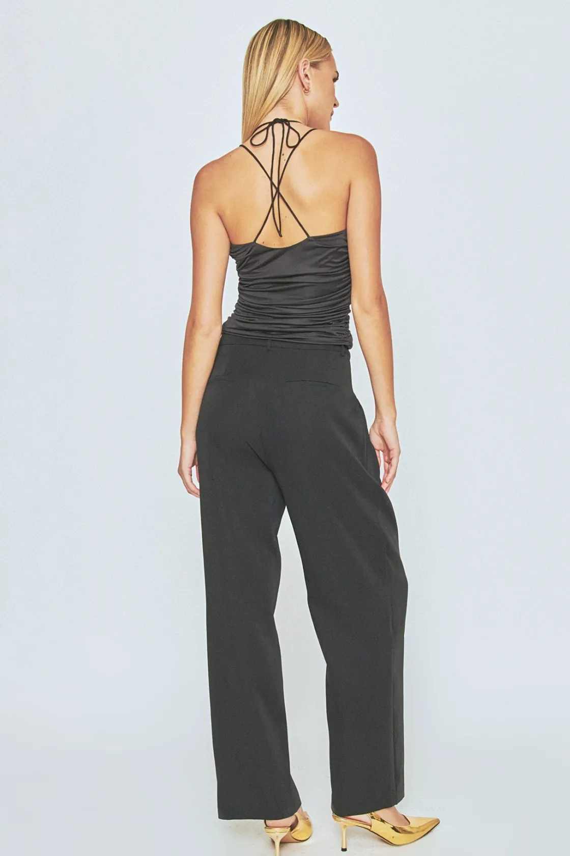 endless_rose__slinky_cuto_3.webp ENDLESS ROSE Tops*- Slinky Cutout Ruched Top