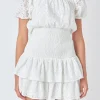 ENDLESS ROSE Lace Dresses | Tops*- Smocked Lace Mini Dress