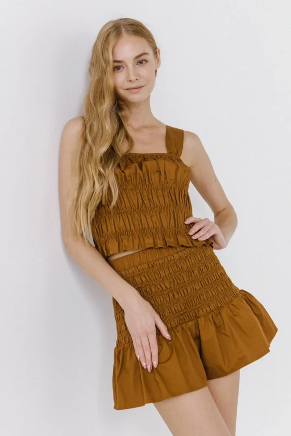 ENDLESS ROSE Shorts & Skorts | Tops*- Smocked Shorts