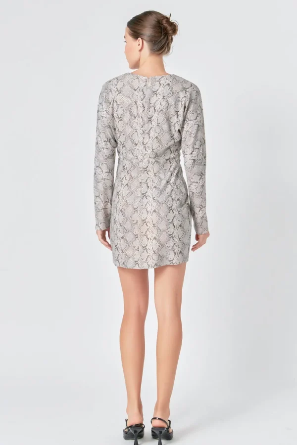 ENDLESS ROSE Tops*- Snake Skin Mini Dress SNAKESKIN
