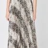 ENDLESS ROSE Skirts | Tops*- Snakeskin Pleated Midi Skirt TANMULTI