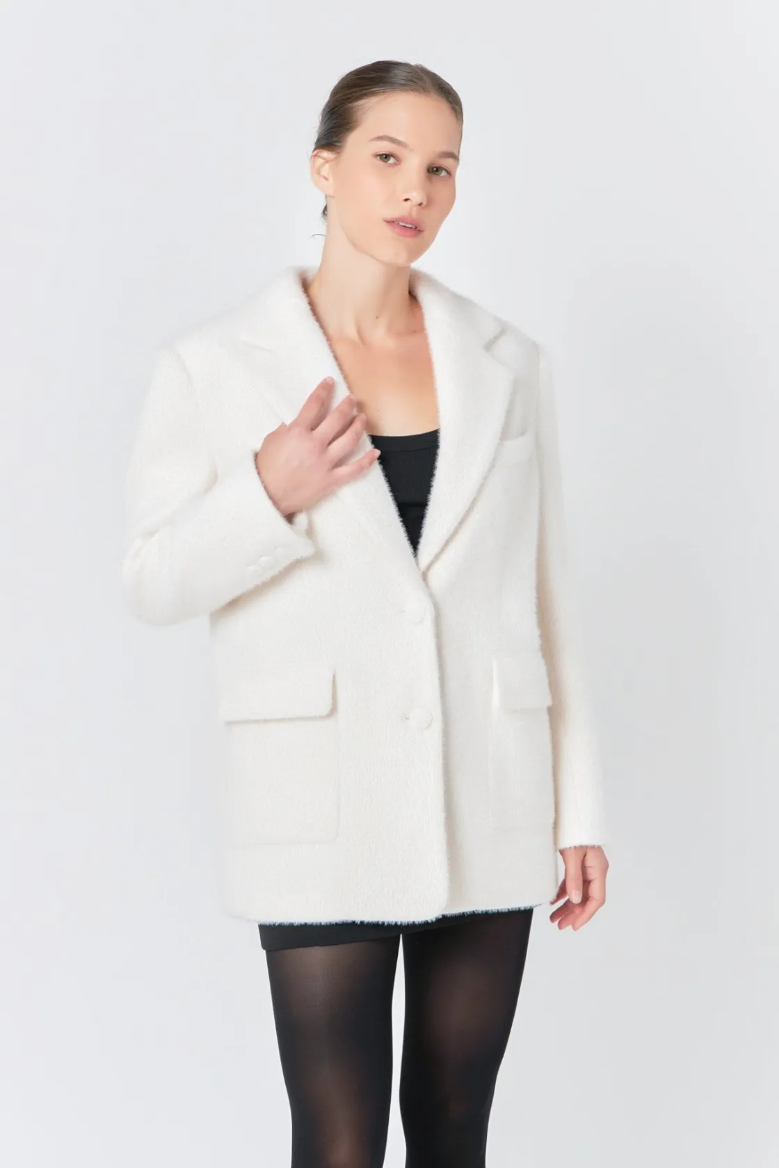 endless_rose__soft_button_3.webp ENDLESS ROSE Jackets & Coats | Blazers*- Soft Buttoned Blazer