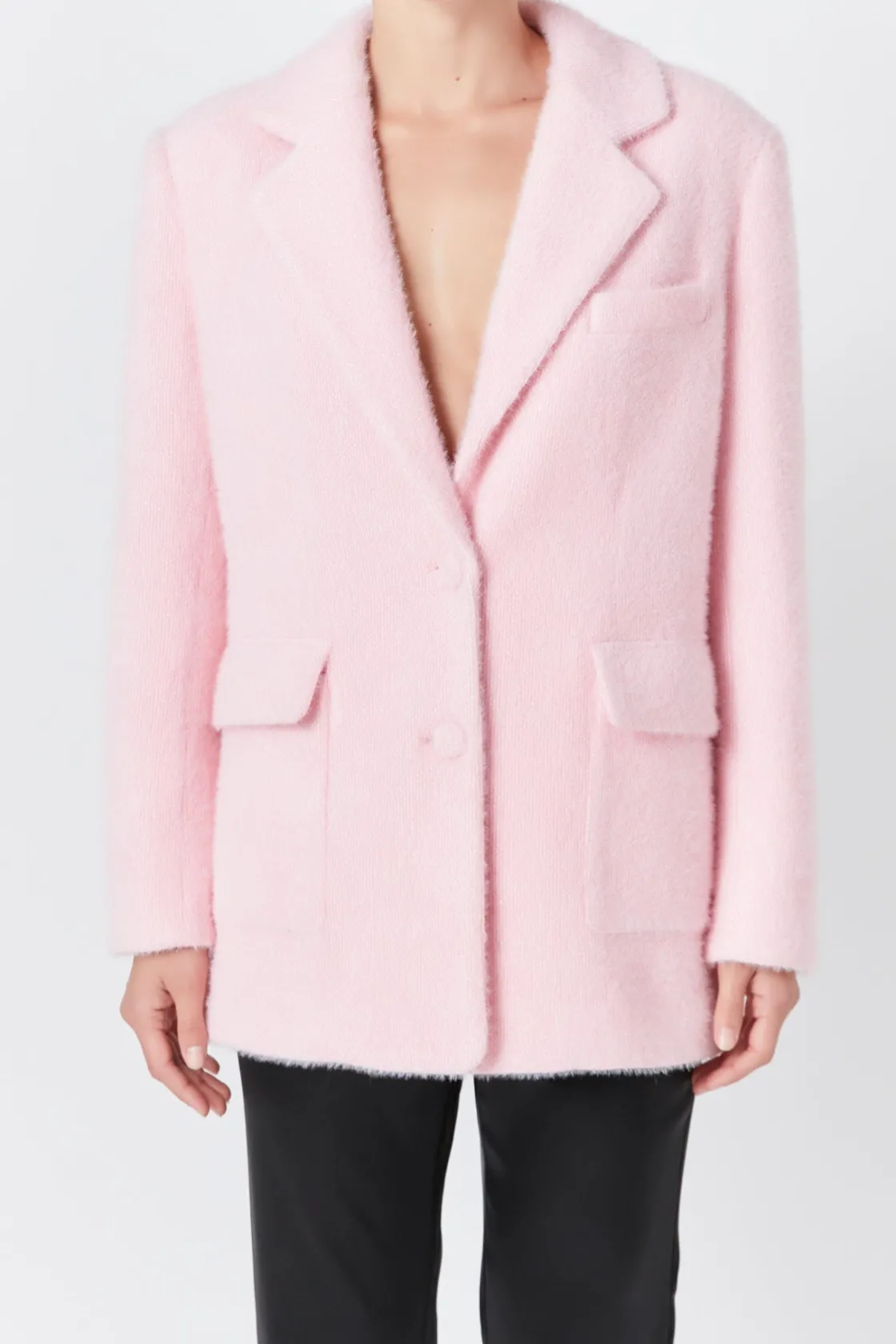 endless_rose__soft_button_5.webp ENDLESS ROSE Jackets & Coats | Blazers*- Soft Buttoned Blazer