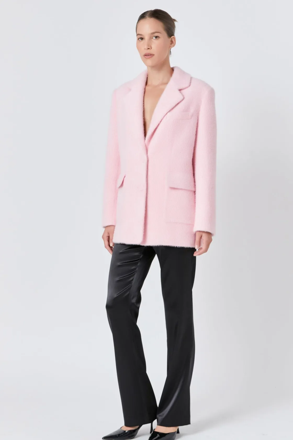 endless_rose__soft_button_6.webp ENDLESS ROSE Jackets & Coats | Blazers*- Soft Buttoned Blazer