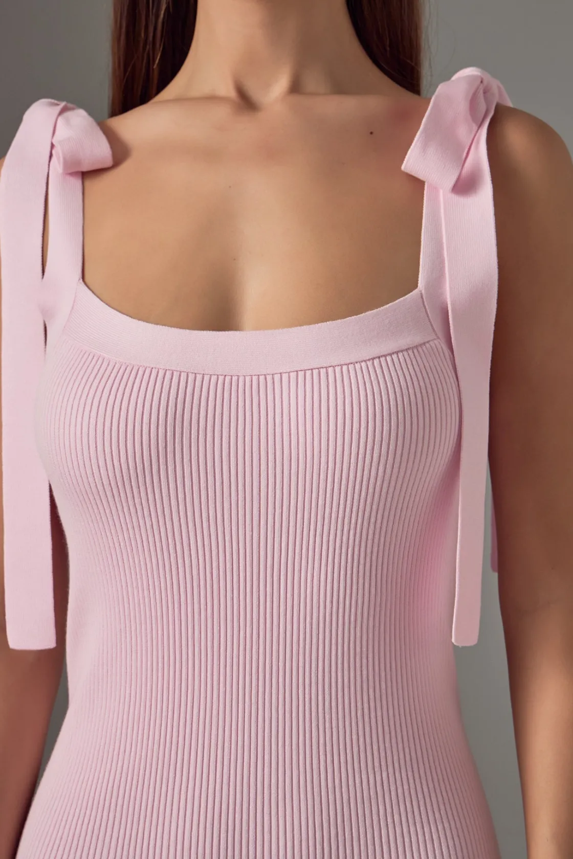 endless_rose__solid_knit__0-1.webp ENDLESS ROSE Knit Dresses | White Dresses*- Solid Knit Midi Dress