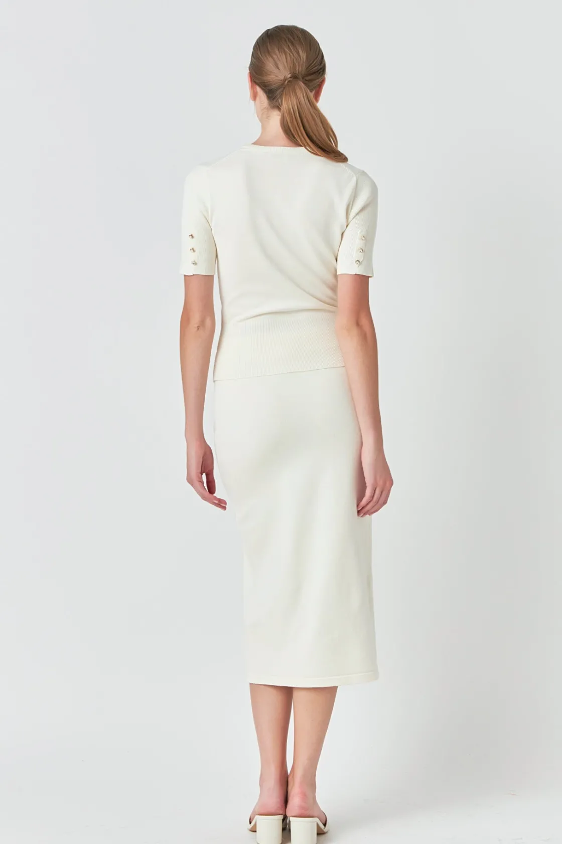 endless_rose__solid_knit__2.webp ENDLESS ROSE Matching Sets | Skirts*- Solid Knit Midi Skirt