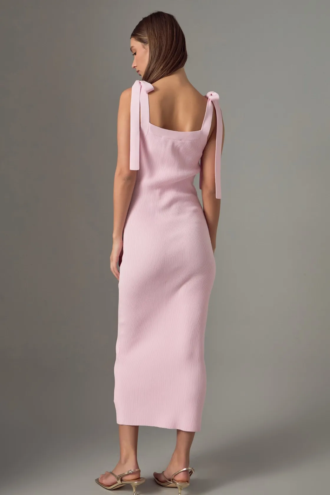 endless_rose__solid_knit__3-1.webp ENDLESS ROSE Knit Dresses | White Dresses*- Solid Knit Midi Dress