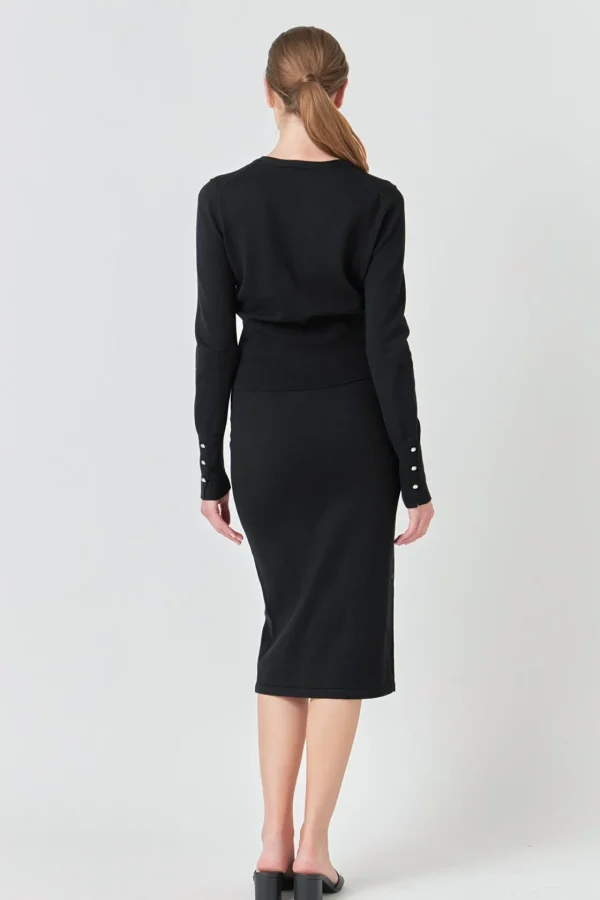 ENDLESS ROSE Matching Sets | Skirts*- Solid Knit Midi Skirt
