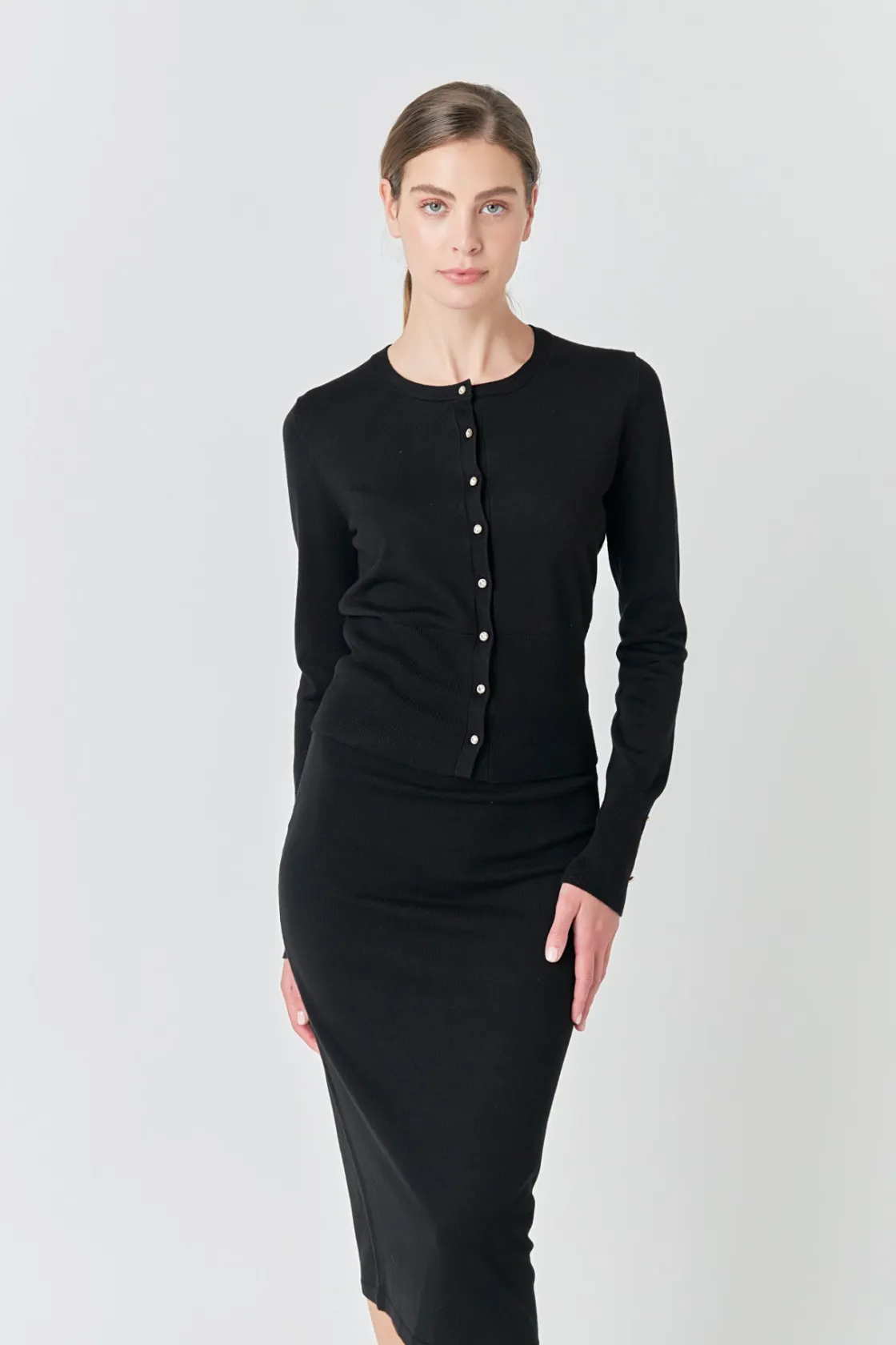 endless_rose__solid_knit__8.webp ENDLESS ROSE Matching Sets | Skirts*- Solid Knit Midi Skirt