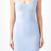 ENDLESS ROSE Bodycon Dresses | Sweaters & Knits*- Square Neck Knit Mini Dress BLUE