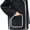ENDLESS ROSE Jackets & Coats*- Stitched Throw Cardigan BLACK