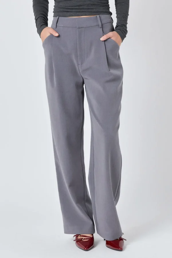 ENDLESS ROSE Pants | Tops*- Straight-Leg Trousers MEDIUMGREY