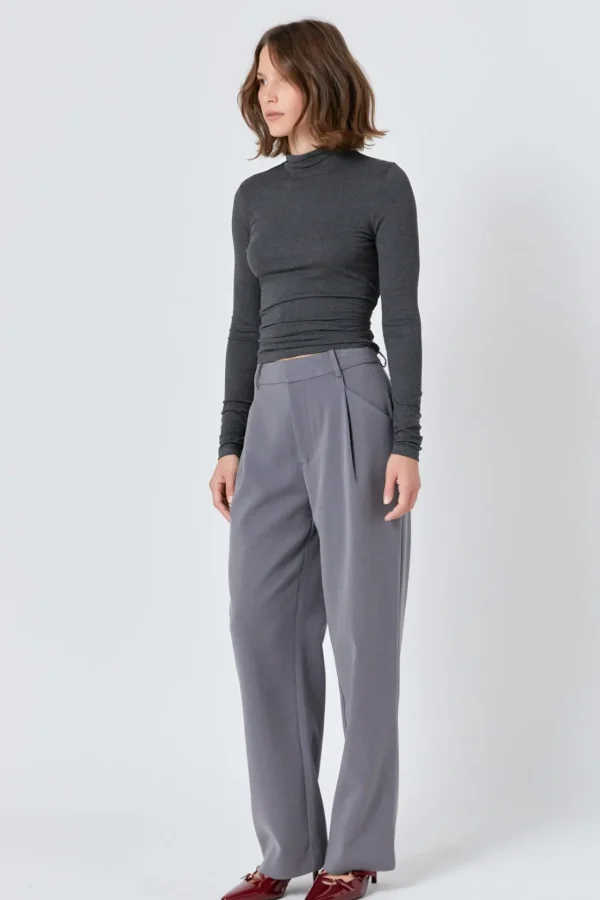 ENDLESS ROSE Pants | Tops*- Straight-Leg Trousers MEDIUMGREY